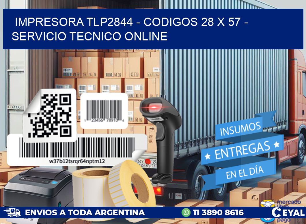 IMPRESORA TLP2844 - CODIGOS 28 x 57 - SERVICIO TECNICO ONLINE