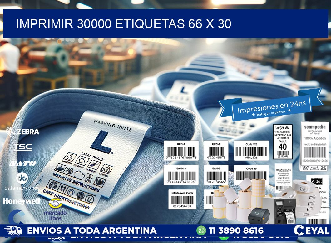IMPRIMIR 30000 ETIQUETAS 66 x 30