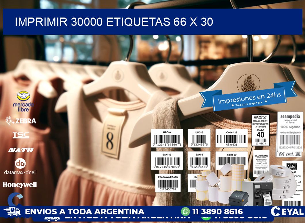 IMPRIMIR 30000 ETIQUETAS 66 x 30