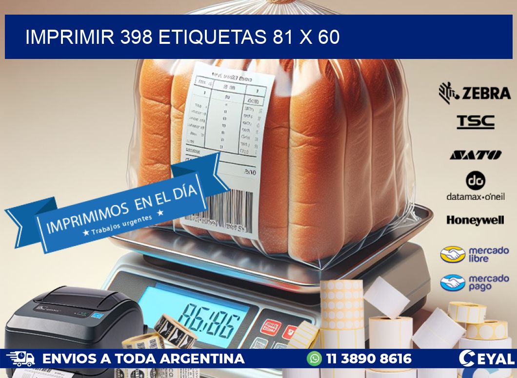 IMPRIMIR 398 ETIQUETAS 81 x 60