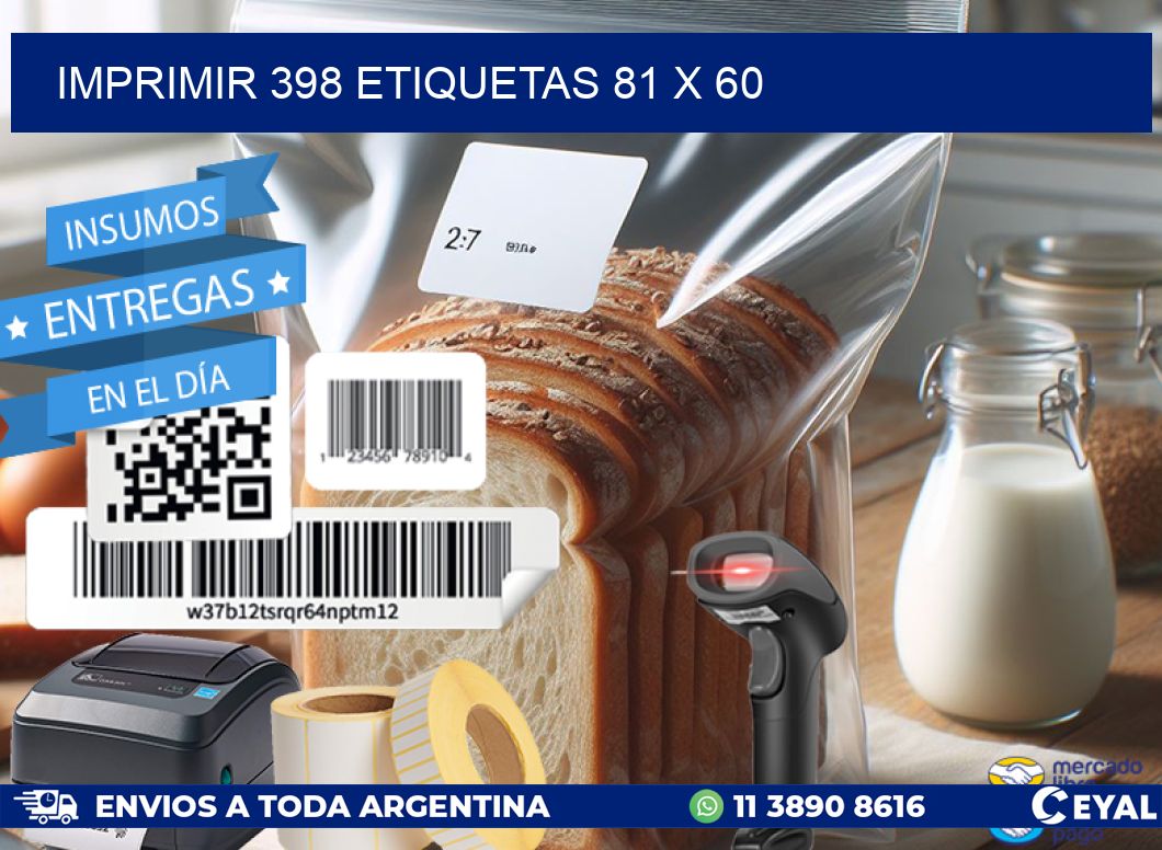 IMPRIMIR 398 ETIQUETAS 81 x 60