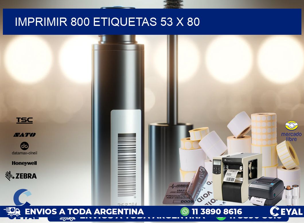IMPRIMIR 800 ETIQUETAS 53 x 80