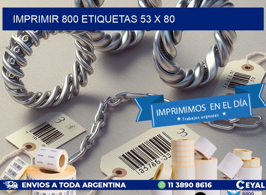 IMPRIMIR 800 ETIQUETAS 53 x 80