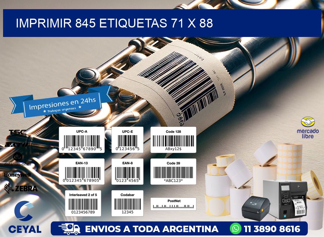 IMPRIMIR 845 ETIQUETAS 71 x 88