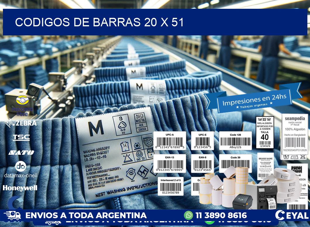 codigos de barras 20 x 51