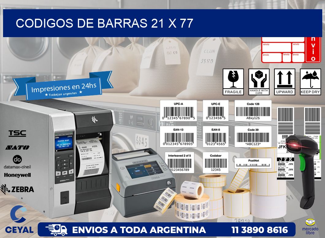 codigos de barras 21 x 77