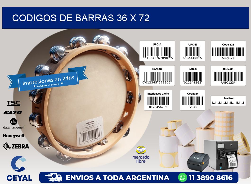 codigos de barras 36 x 72