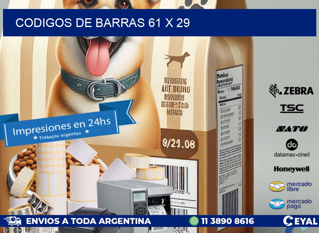 codigos de barras 61 x 29