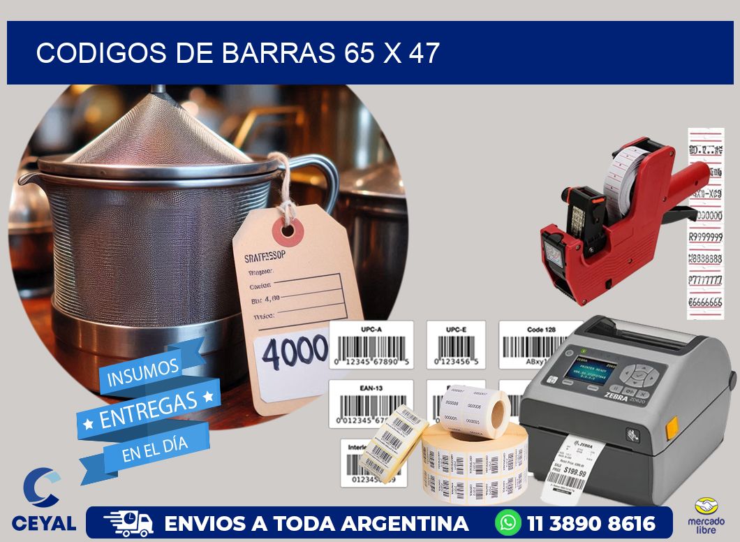 codigos de barras 65 x 47