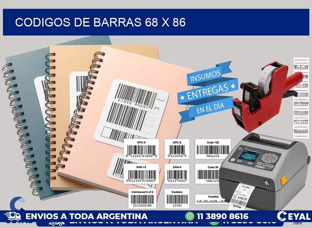 codigos de barras 68 x 86