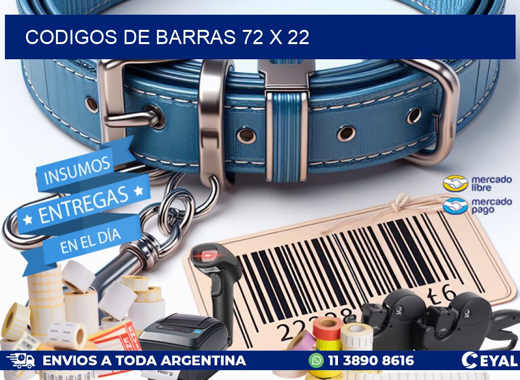 codigos de barras 72 x 22