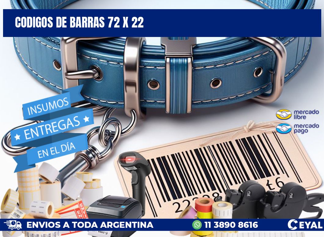 codigos de barras 72 x 22