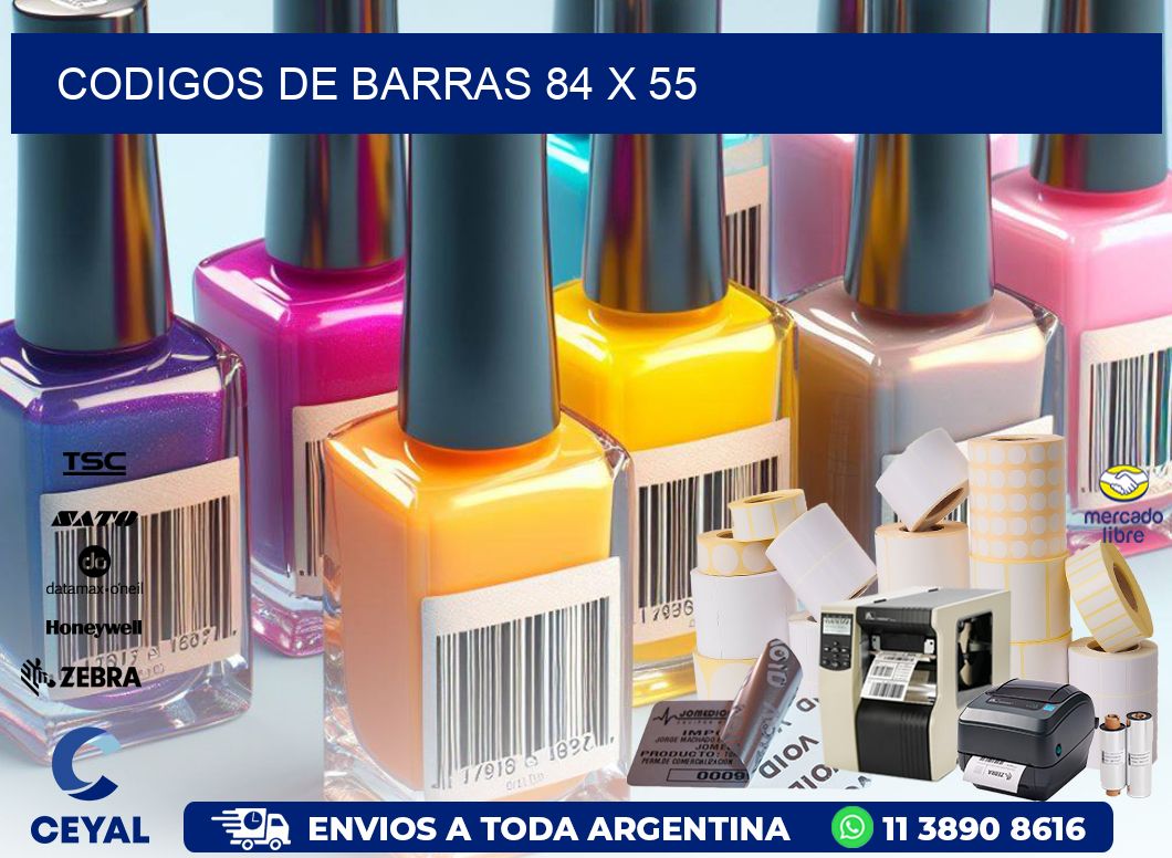 codigos de barras 84 x 55