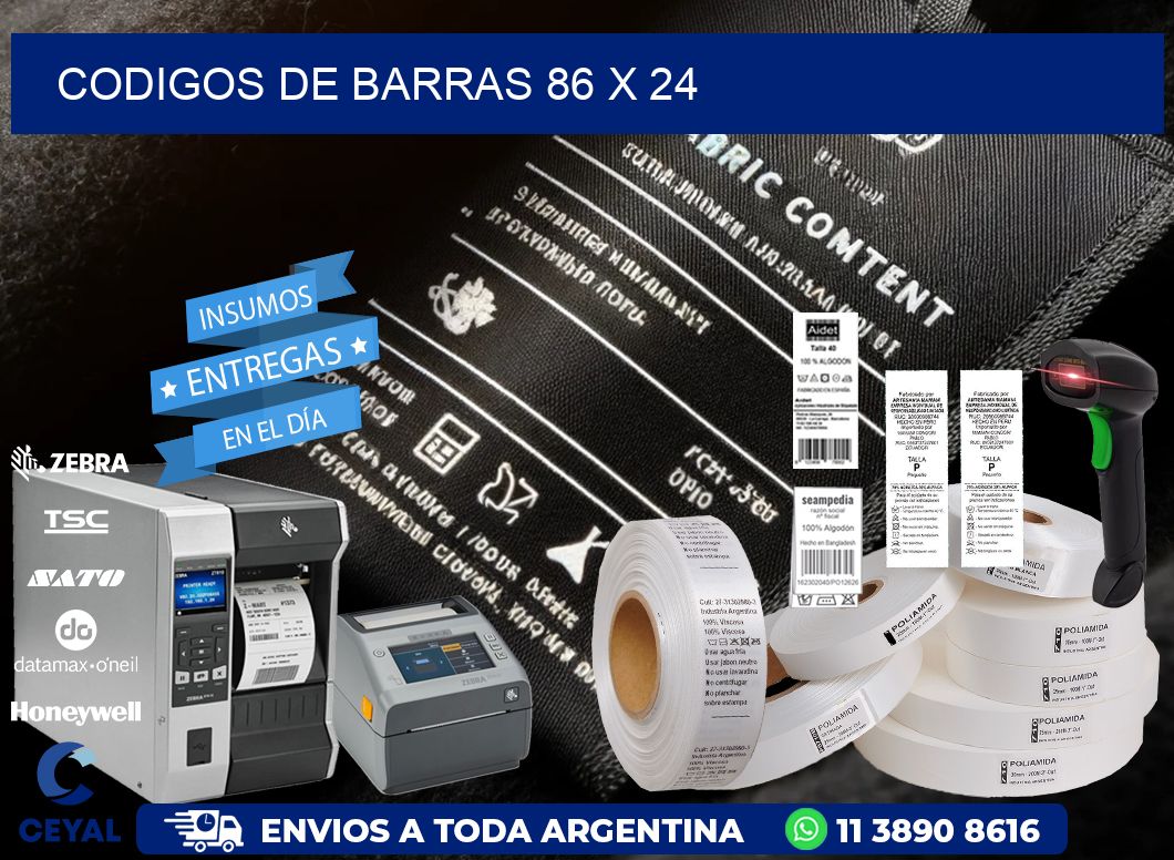 codigos de barras 86 x 24