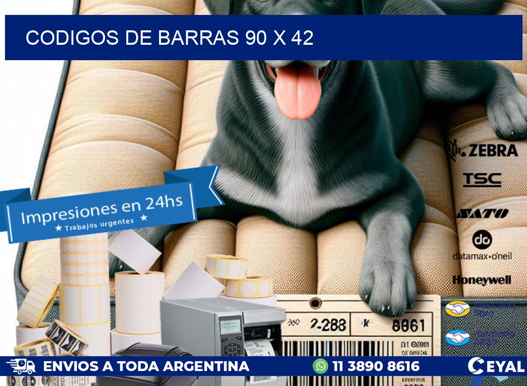 codigos de barras 90 x 42
