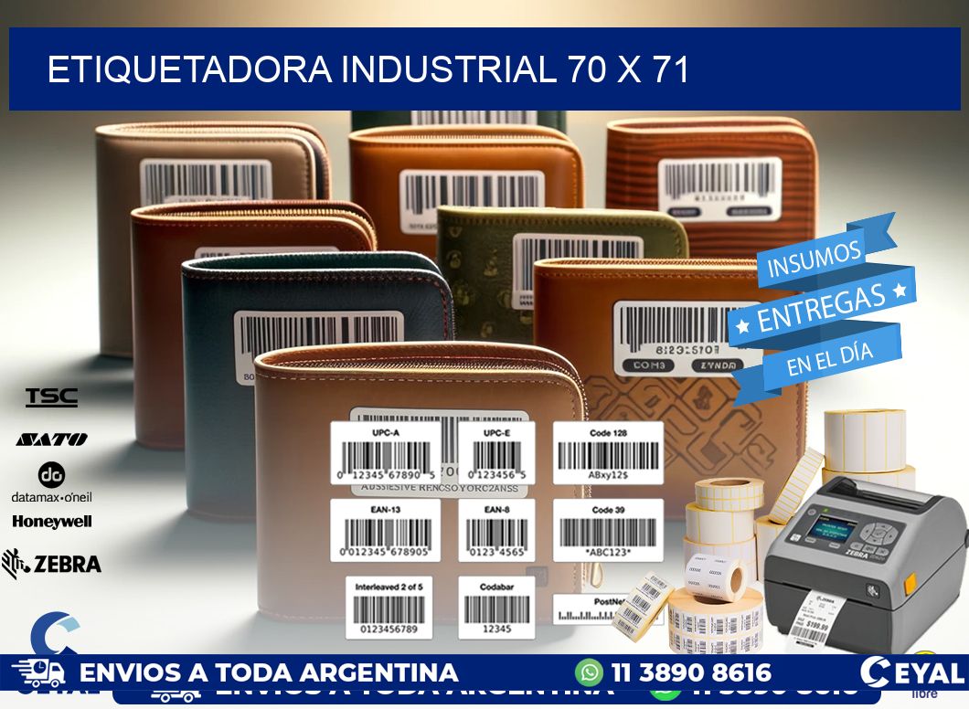 etiquetadora industrial 70 x 71