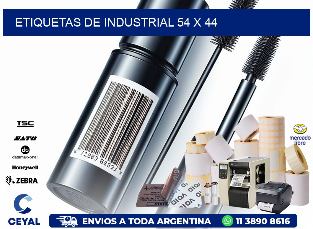 etiquetas de industrial 54 x 44