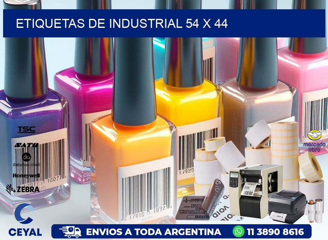 etiquetas de industrial 54 x 44