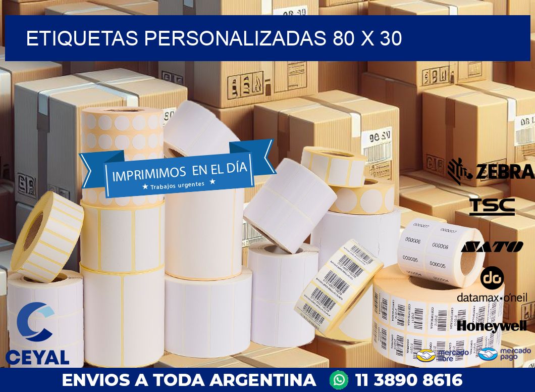 etiquetas personalizadas 80 x 30