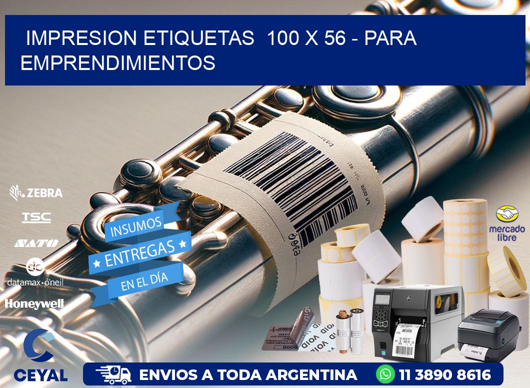 impresion etiquetas  100 x 56 – para emprendimientos