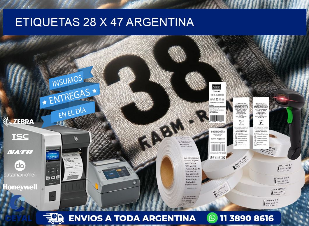 ETIQUETAS 28 x 47 ARGENTINA