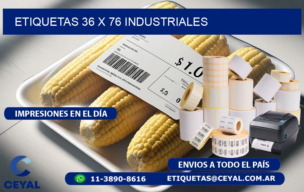 ETIQUETAS 36 x 76 INDUSTRIALES