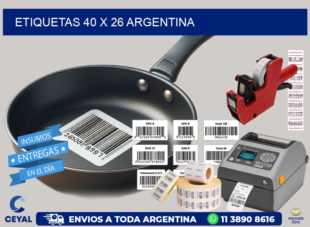 ETIQUETAS 40 x 26 ARGENTINA