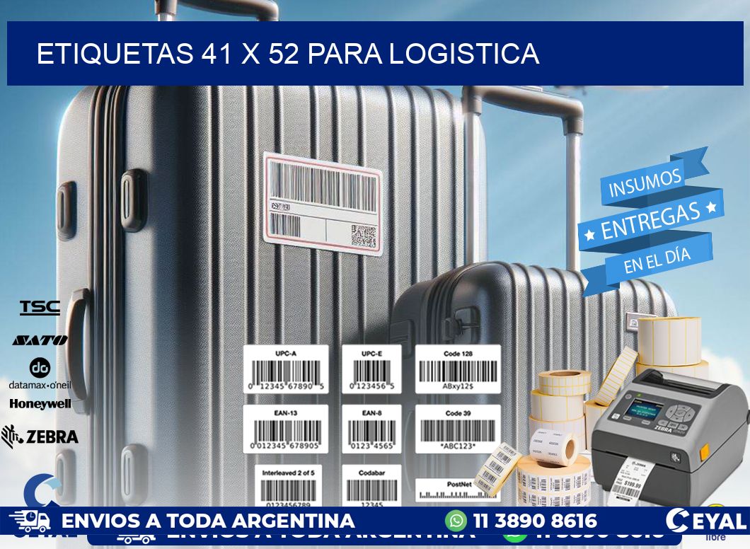 ETIQUETAS 41 x 52 PARA LOGISTICA
