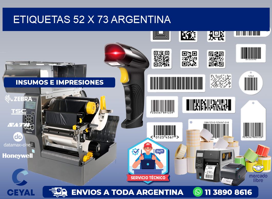 ETIQUETAS 52 x 73 ARGENTINA