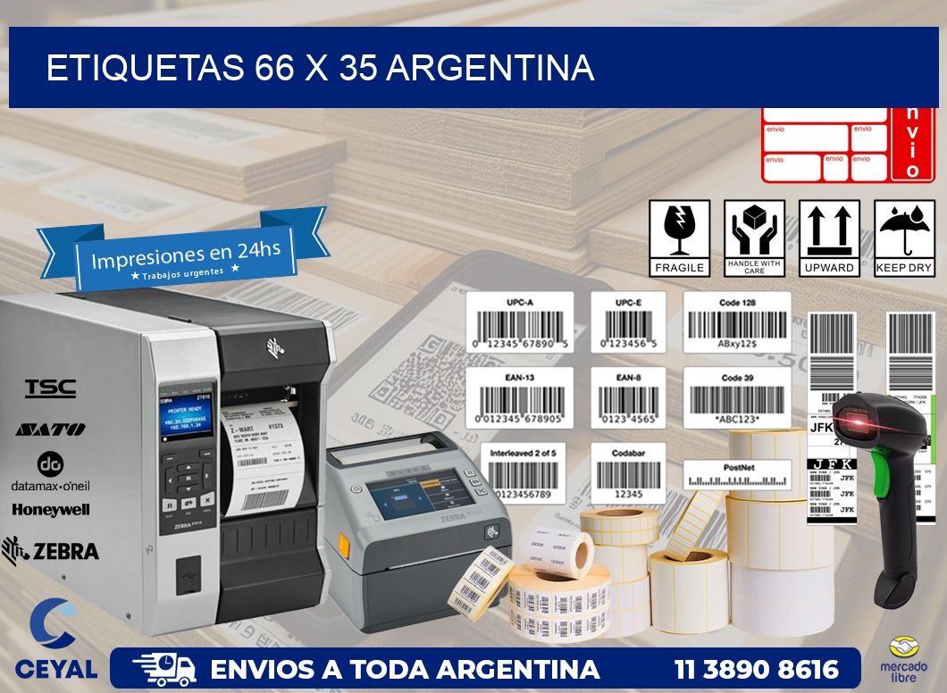 ETIQUETAS 66 x 35 ARGENTINA