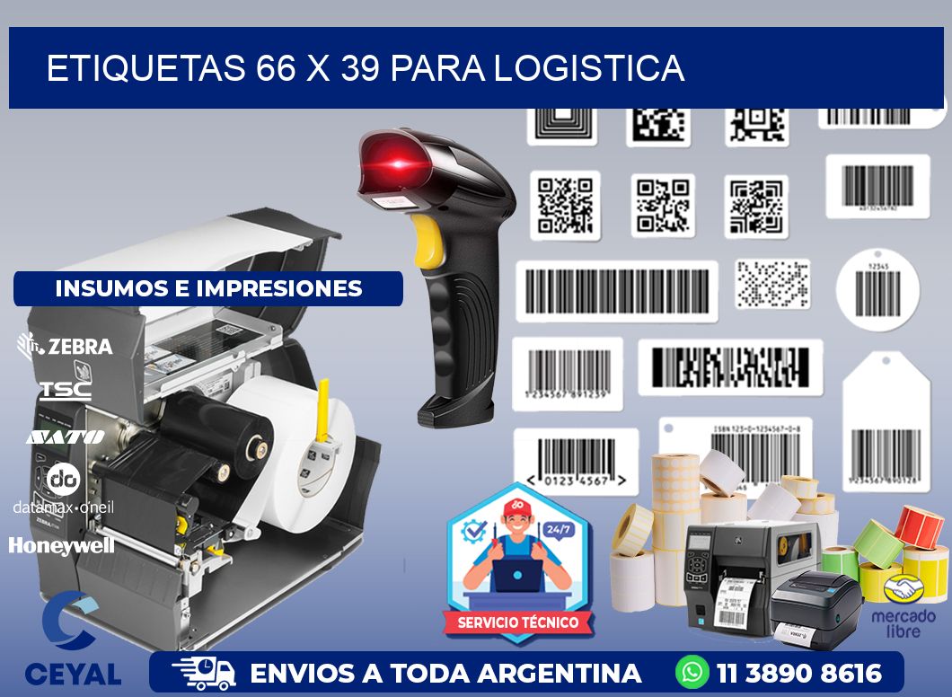 ETIQUETAS 66 x 39 PARA LOGISTICA
