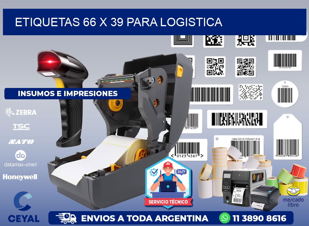 ETIQUETAS 66 x 39 PARA LOGISTICA