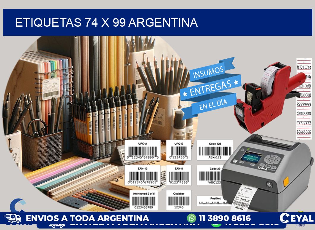 ETIQUETAS 74 x 99 ARGENTINA