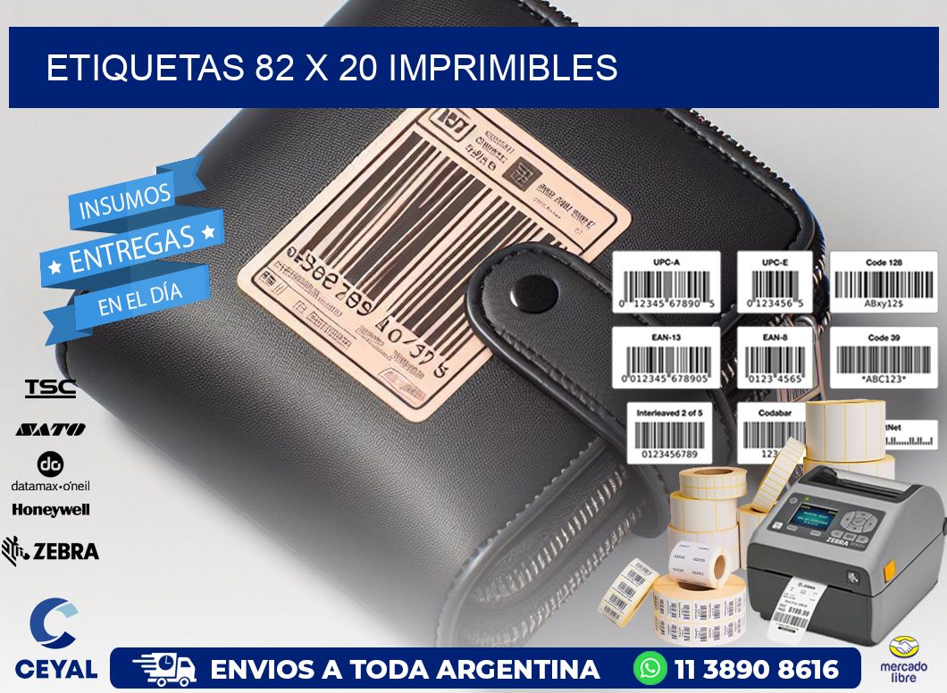 ETIQUETAS 82 x 20 IMPRIMIBLES