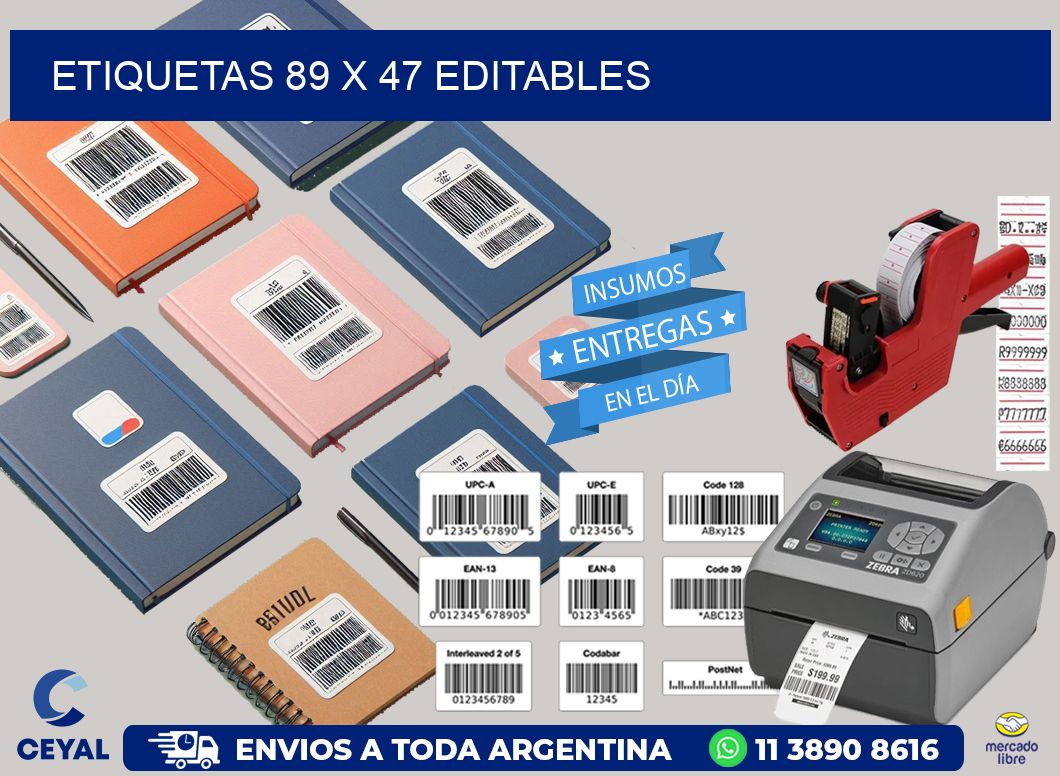 ETIQUETAS 89 x 47 EDITABLES