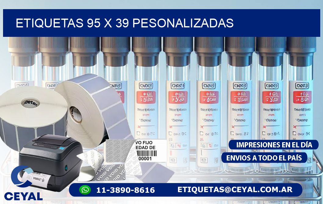 ETIQUETAS 95 x 39 PESONALIZADAS
