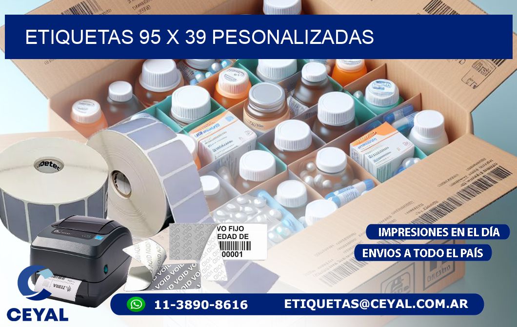 ETIQUETAS 95 x 39 PESONALIZADAS