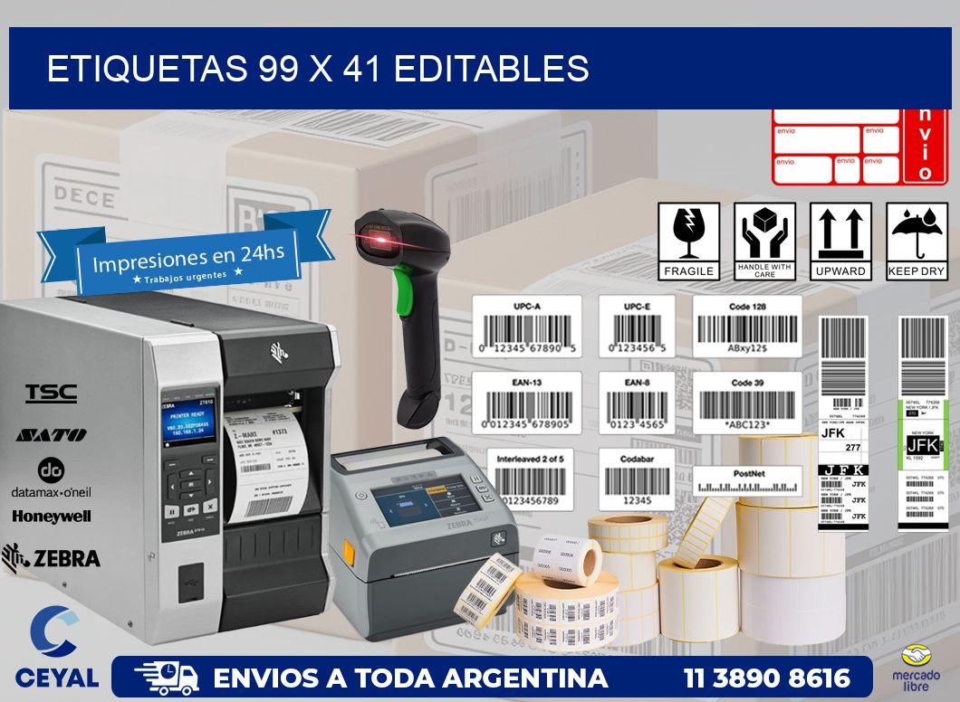 ETIQUETAS 99 x 41 EDITABLES