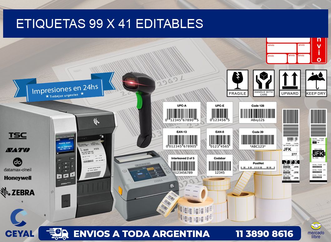 ETIQUETAS 99 x 41 EDITABLES