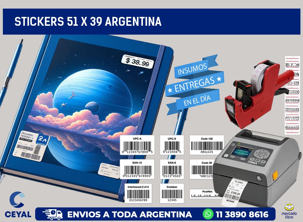 STICKERS 51 x 39 ARGENTINA