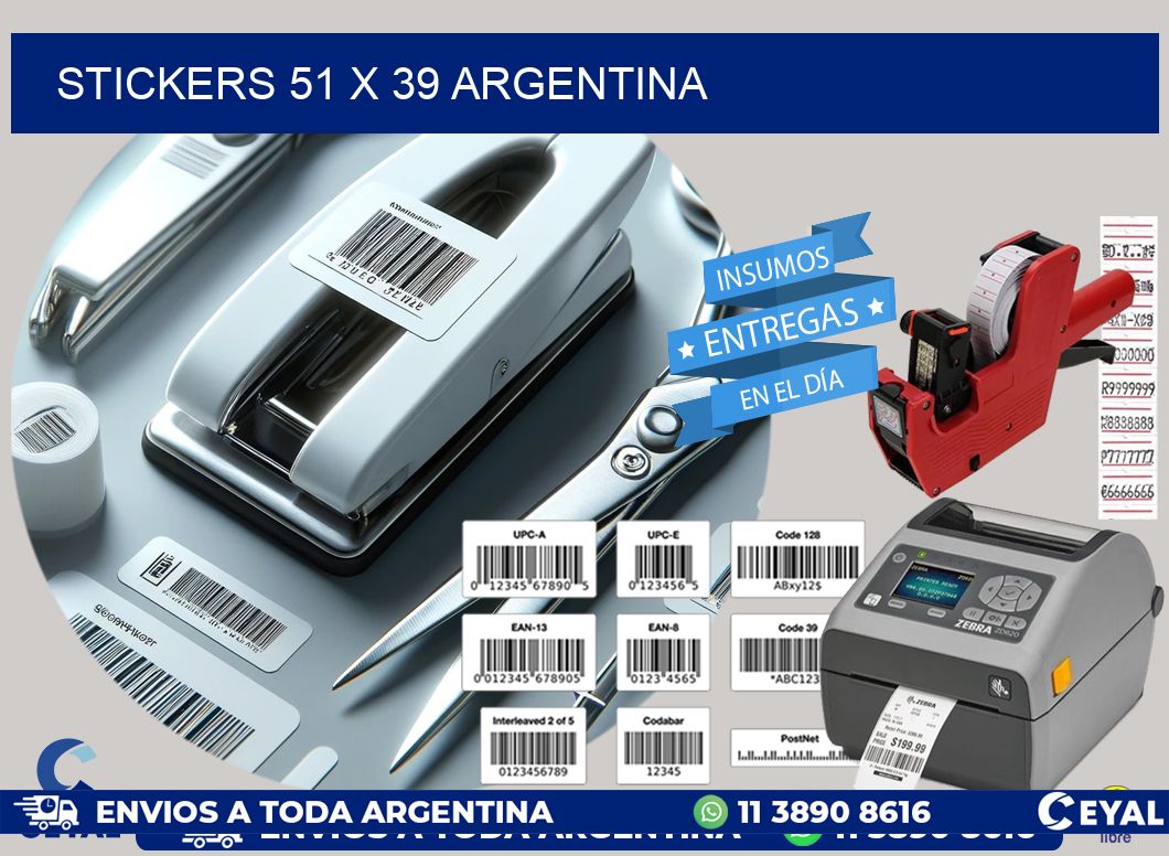 STICKERS 51 x 39 ARGENTINA