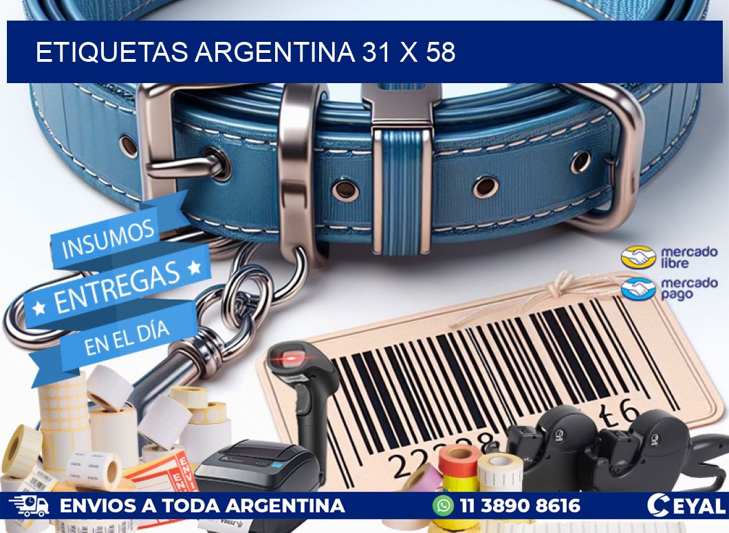 etiquetas argentina 31 x 58