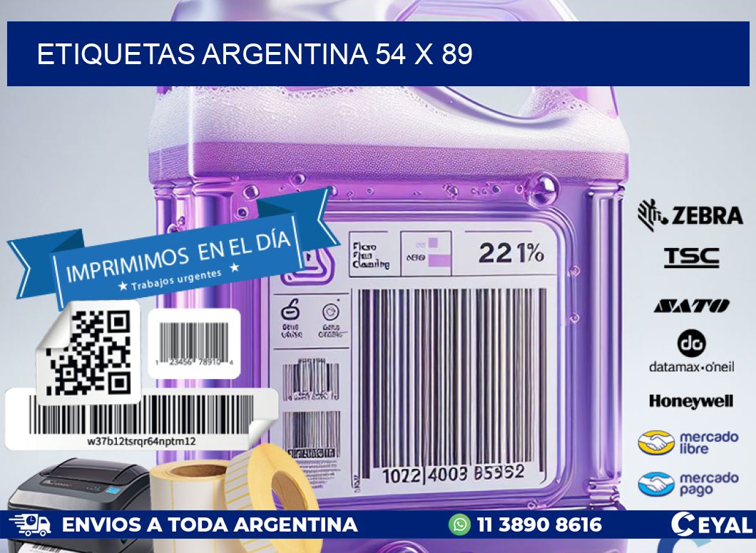 etiquetas argentina 54 x 89