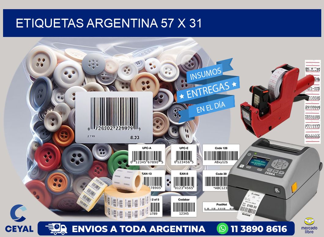 etiquetas argentina 57 x 31