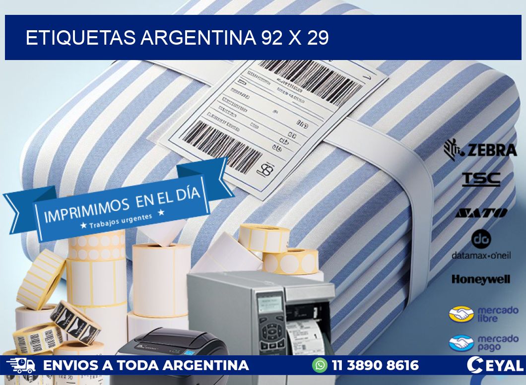 etiquetas argentina 92 x 29