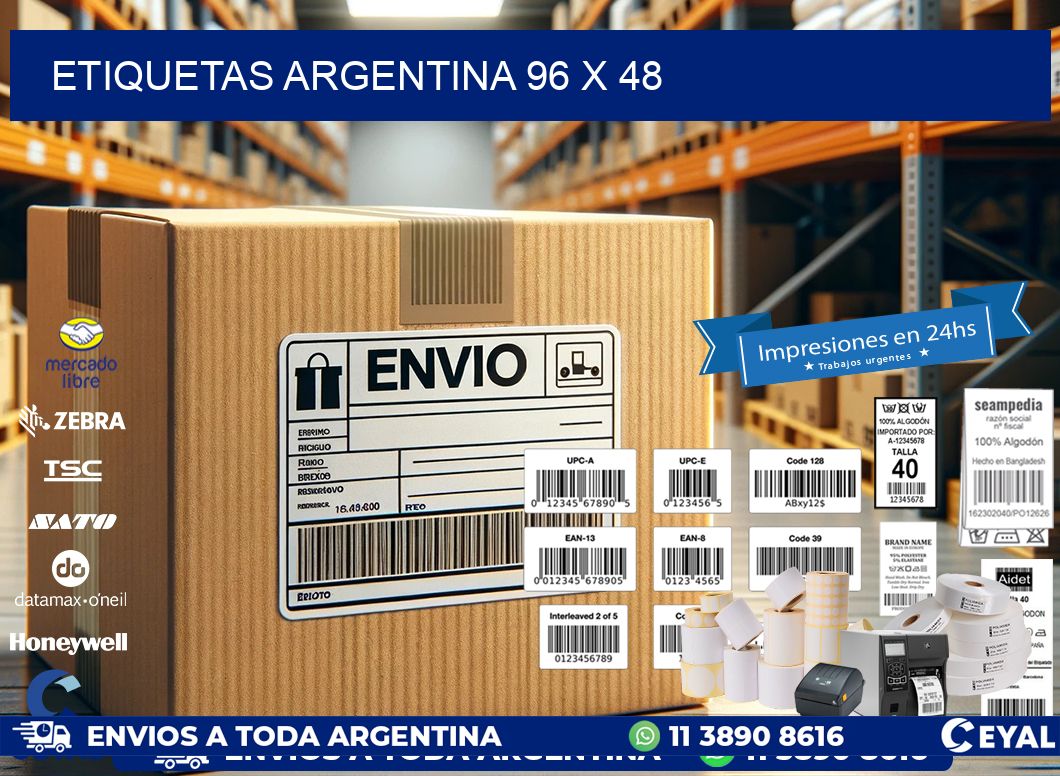 etiquetas argentina 96 x 48