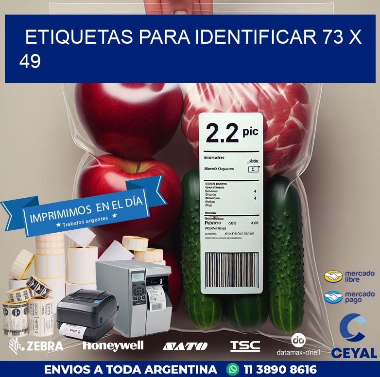 etiquetas para identificar 73 x 49