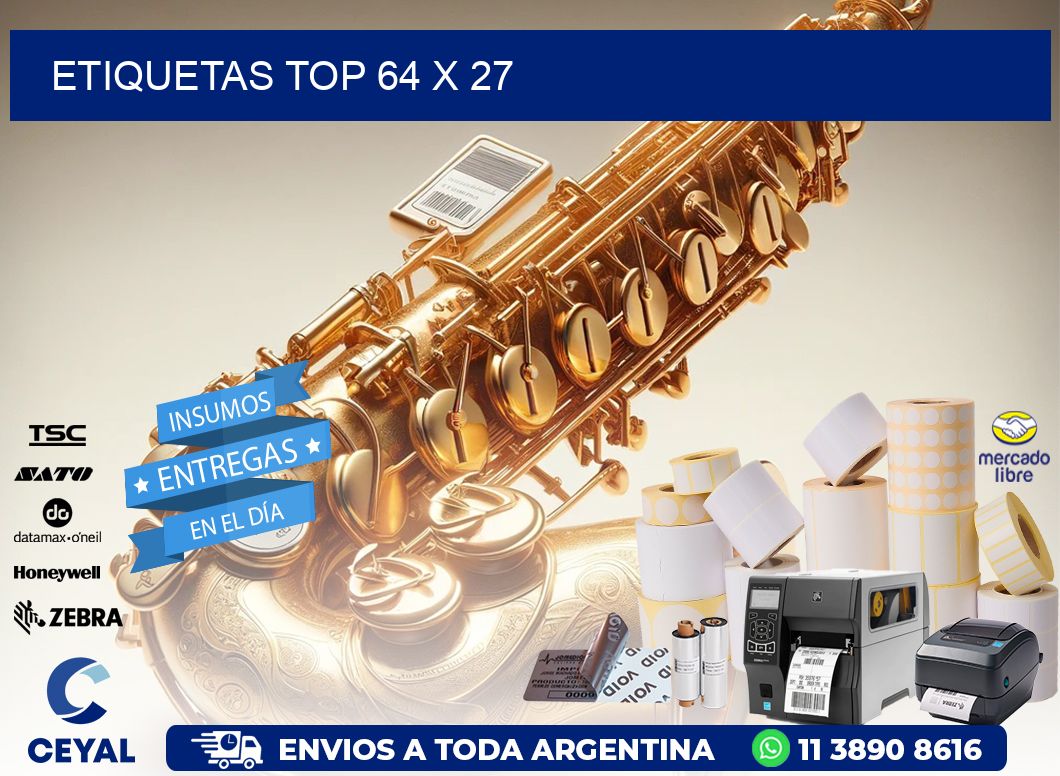 etiquetas top 64 x 27