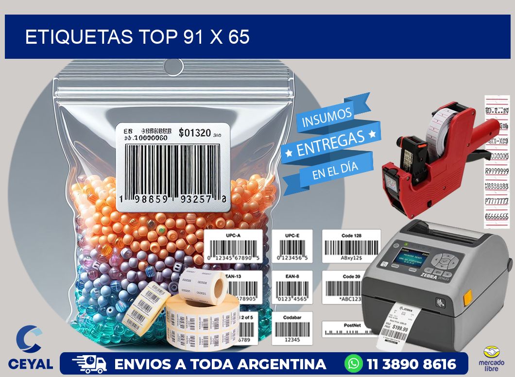 etiquetas top 91 x 65