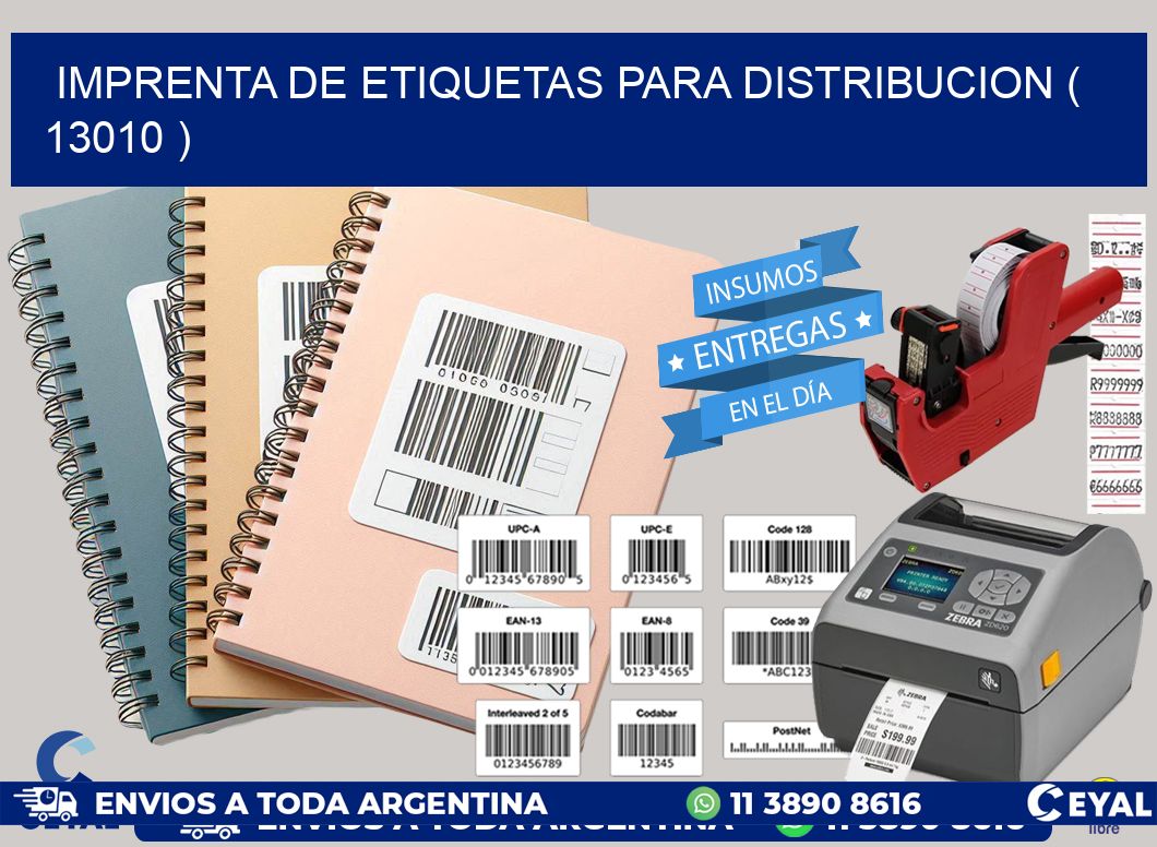 imprenta de etiquetas para distribucion ( 13010 )